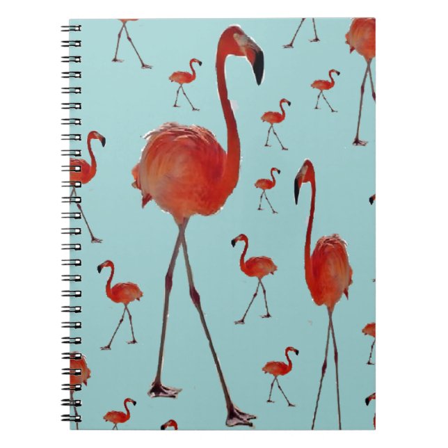 Walking Flamingoes Anteckningsbok (Framsidan)