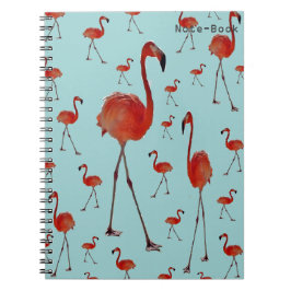 Walking Flamingoes Anteckningsbok