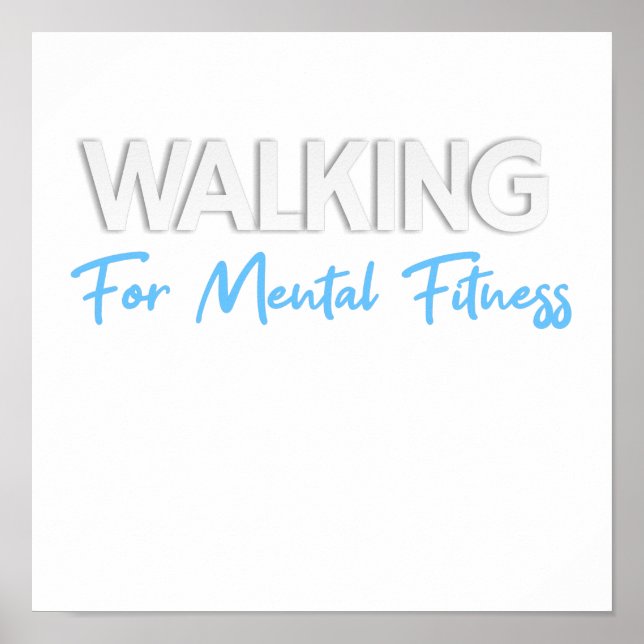 walking for mental fitness poster (Framsidan)