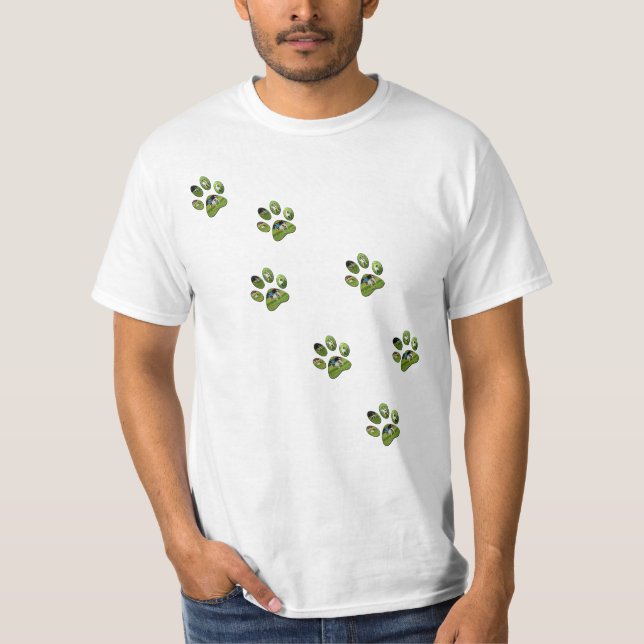 Walking Fox Terrier Tass avtryck, T Shirt (Framsida)