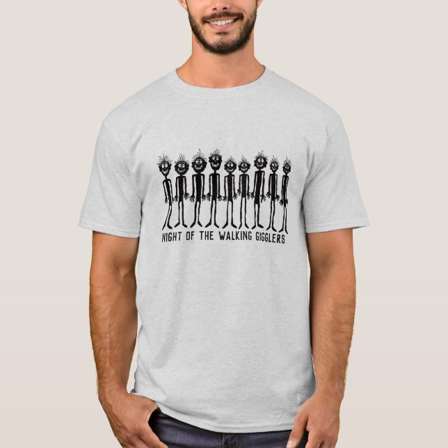 Walking Gigglers natt T Shirt (Framsida)