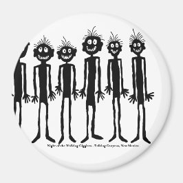 Walking Gigglers Petroglyph-natten Magnet