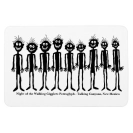 Walking Gigglers Petroglyph-natten Magnet