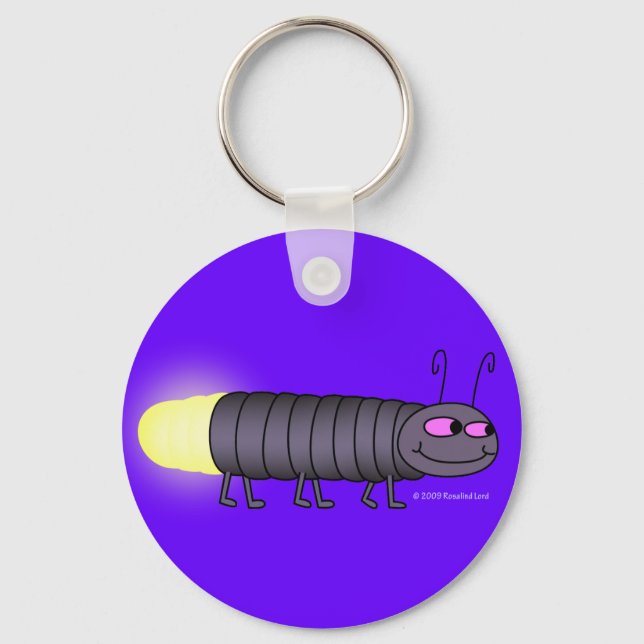 Walking Glowworm Keychain Nyckelring (Framsida)