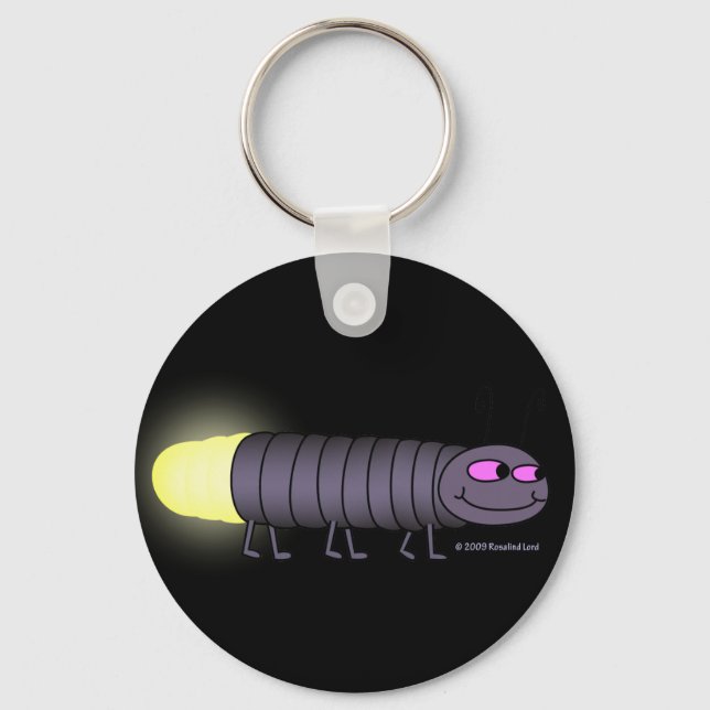 Walking Glowworm Keychain Nyckelring (Framsida)