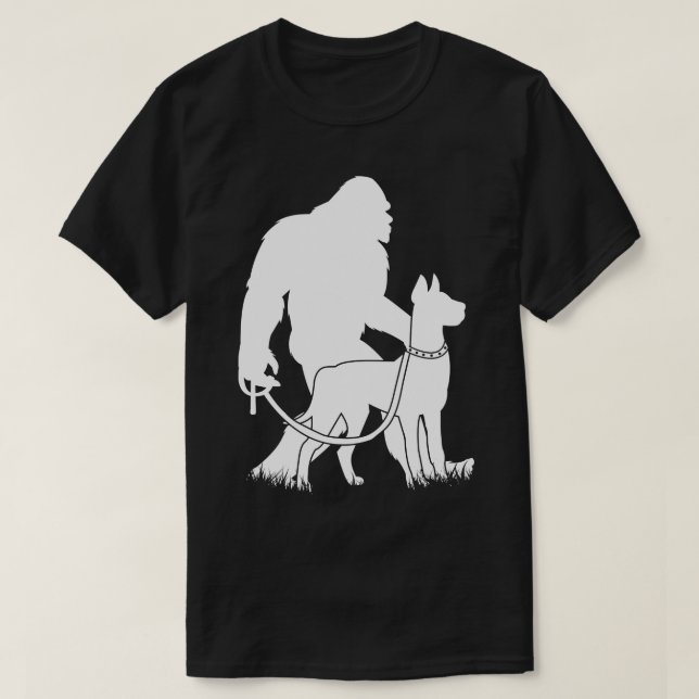 Walking Great dane Hund T Shirt (Design framsida)