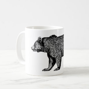 Walking Grizzly Bear Coffee Mugg