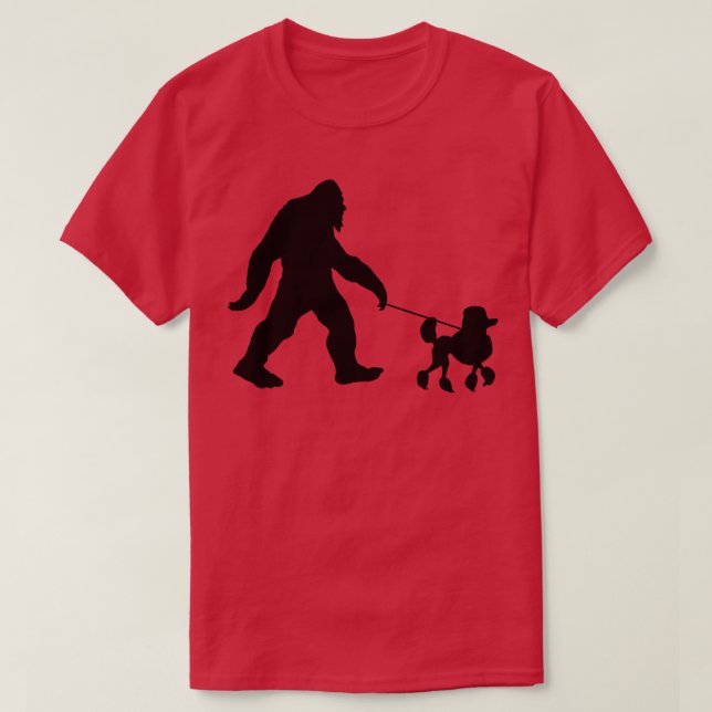 Walking his Pudel T Shirt (Design framsida)