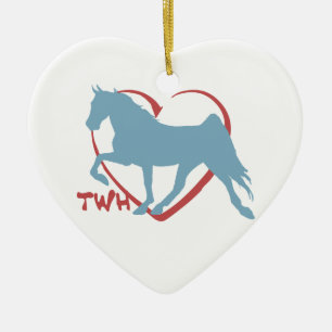 Walking Horse Lover Julgransprydnad Keramik