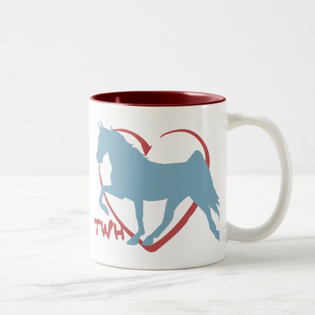 Walking Horse Lover Två-Tonad Mugg (Höger)