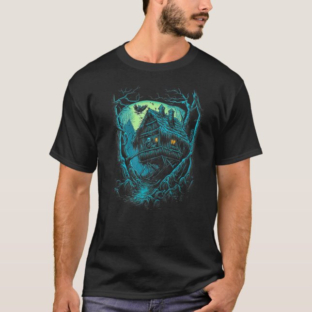 Walking House på Chicken Ben Slavic folklore Baba T Shirt (Framsida)