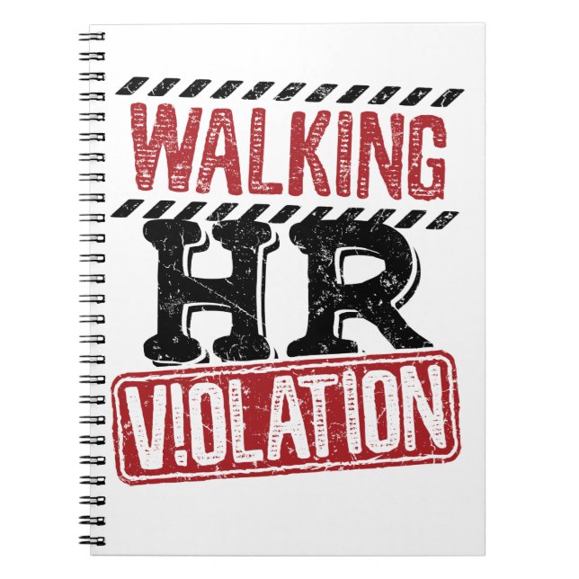 Walking HR Violation Human Resources Nightmare Anteckningsbok (Framsidan)