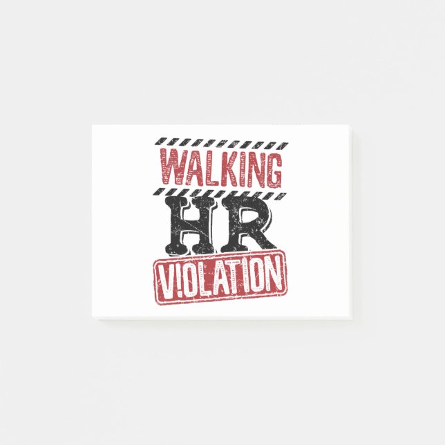 Walking HR Violation Human Resources Nightmare Post-it Block (Framsida)