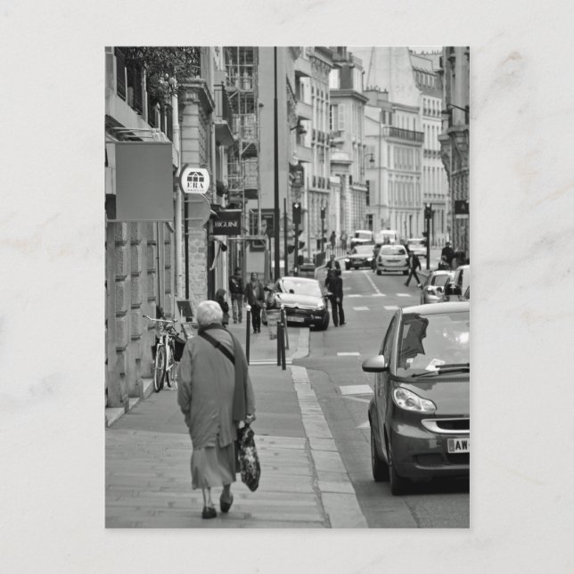 Walking i Paris Vykort (Framsida)