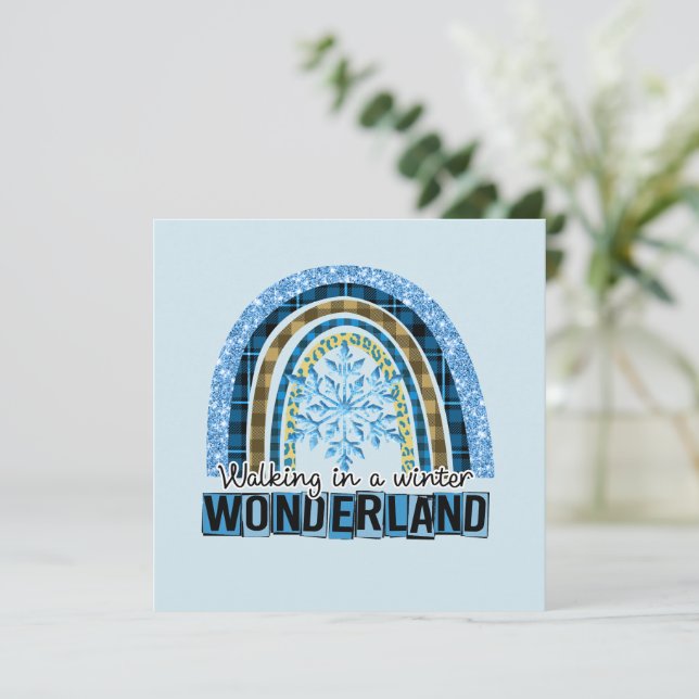 Walking in a Winter Wonderland | Blå regnbåge (Stående Fram)