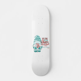 WALKING IN A WINTER WONDERLAND gnome christmas Mini Skateboard Bräda 18,5 Cm