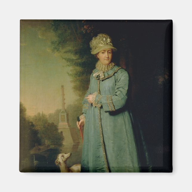 Walking in the Park at Tsarskoye Selo 1794 Magnet (Framsidan)