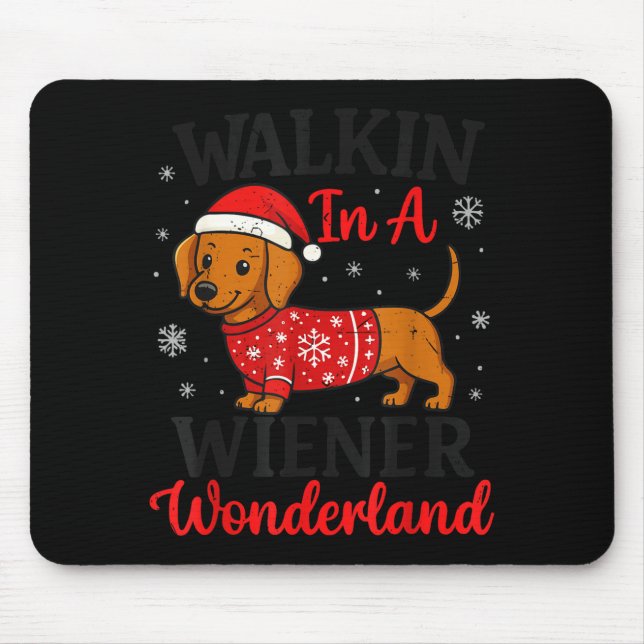 Walking In Weiner Wonderland Mini Dachshund Christ Musmatta (Framsidan)