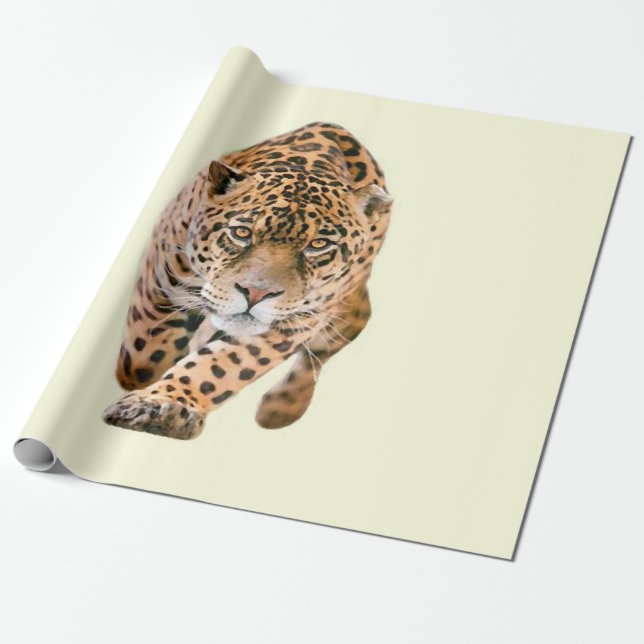 Walking Jaguar Öga Presentpapper (Utrullad)