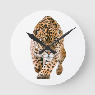 Walking Jaguar Öga Rund Klocka