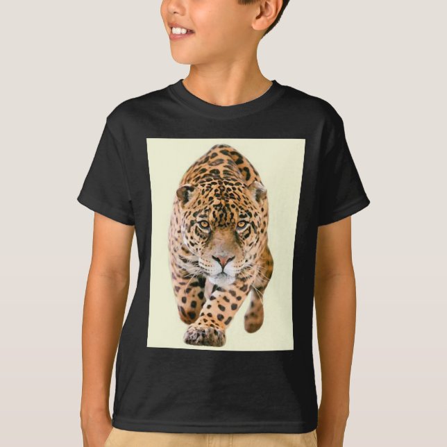 Walking Jaguar Öga T Shirt (Framsida)