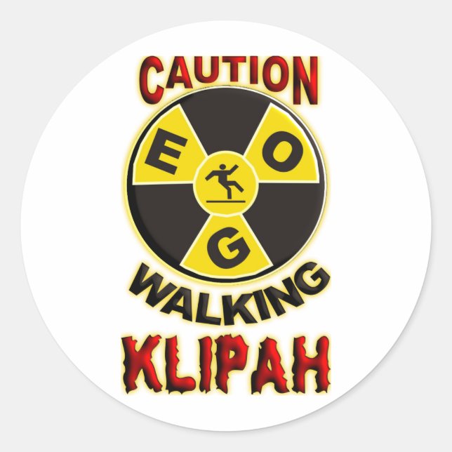 Walking Klipah Runt Klistermärke (Framsida)