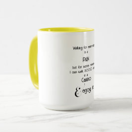 "Walking"-kombination Mugg