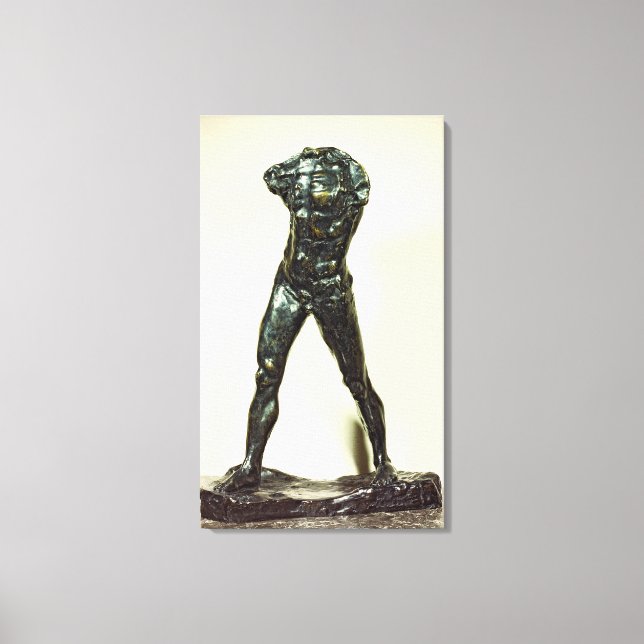Walking Man, 1877 (bronze) Canvastryck (Framsida)