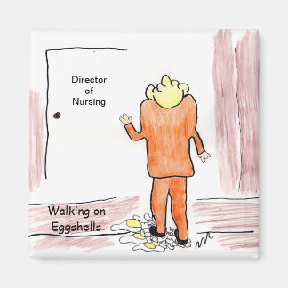 Walking on Egg Snäckas Magnet