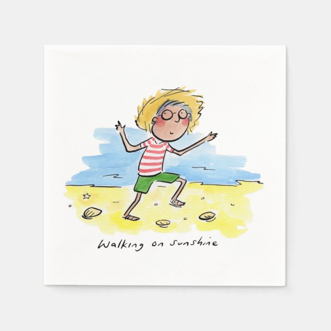 Walking on Sunshine Pappersservett (Framsidan)