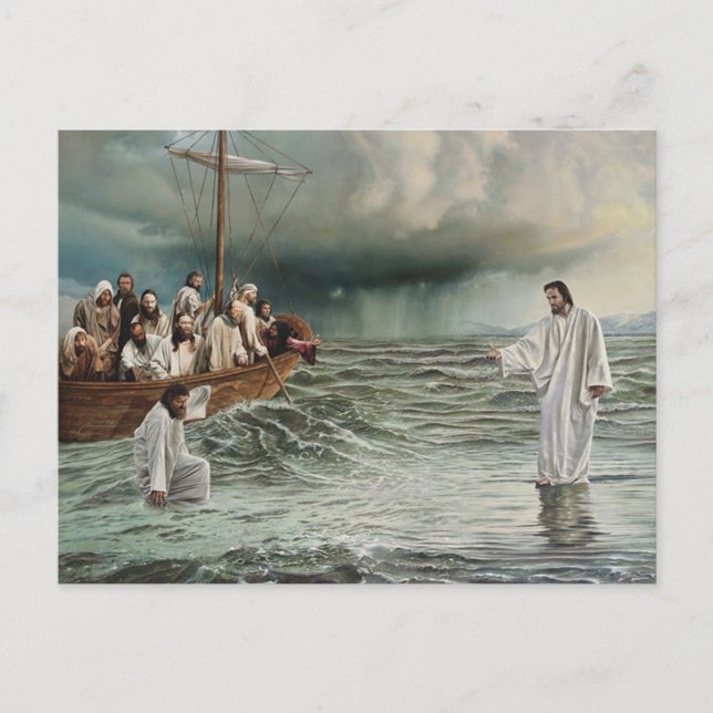 WALKING PÅ VATTEN VYKORT (Framsida)