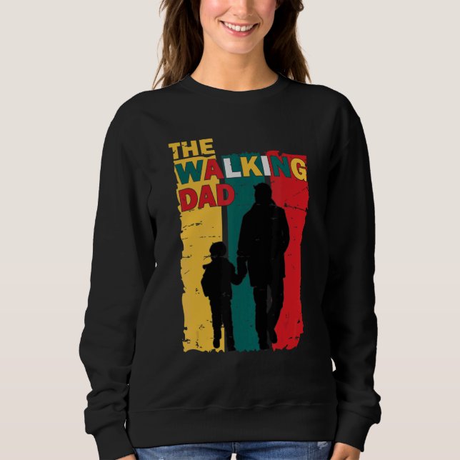 Walking Pappa Far S-dagen T Shirt (Framsida)