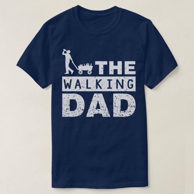 Walking Pappa Fars dag kör Drick Son Chil T Shirt (Design framsida)