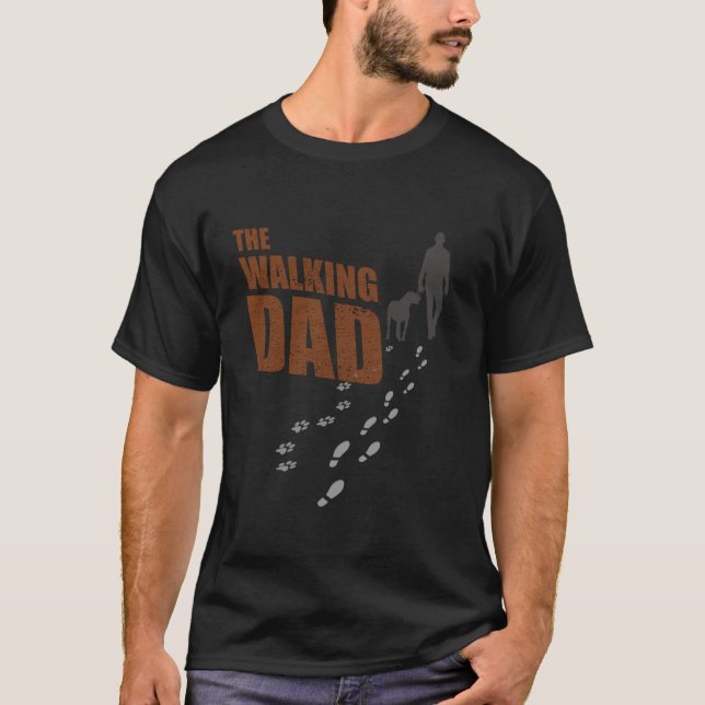 Walking Pappa Hund och Master Far Far T Shirt (Framsida)