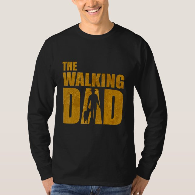 Walking Pappa Hundägare Hund Holder 1 T Shirt (Framsida)