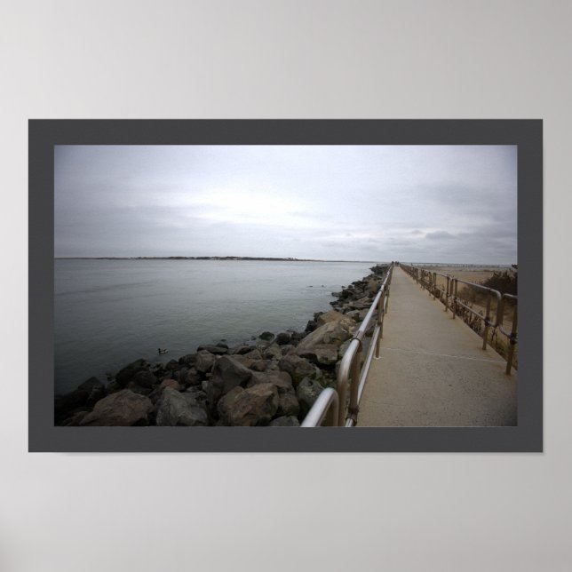 Walking Path by Ocean Poster (Framsidan)
