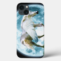 Walking Pegasus & Full Moon Fantasy Art