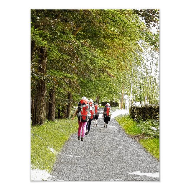 WALKING Photo Utvidgning Fototryck (Framsidan)