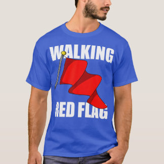 Walking Red Flagga T Shirt