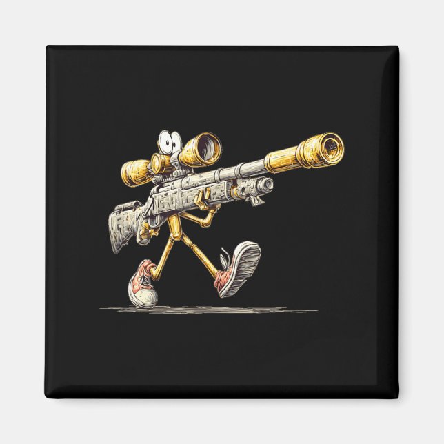 Walking Rifle Gun Kostym för Precision Sniper Magnet (Framsidan)