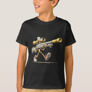Walking Rifle Gun-kostym för Precision Sniper T Shirt