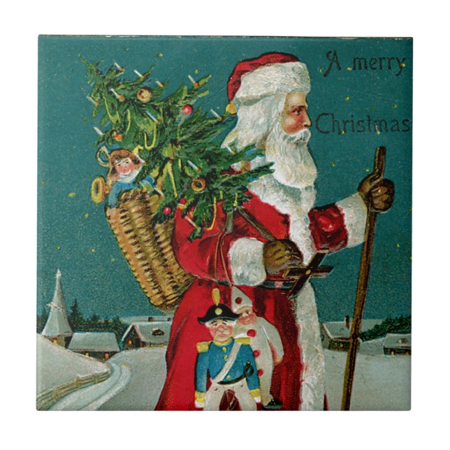 Walking Santa Kakelplatta (Framsidan)