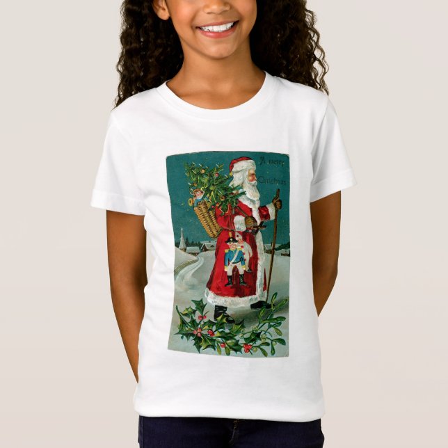 Walking Santa T-shirt (Framsida)