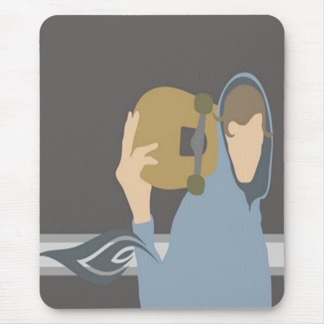 Walking Skater mousepad Musmatta (Framsidan)