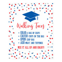Walking Tacos Studentfest Sign Patriotic
