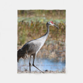 Walking Tall, Sandhill Crane Fleecefilt
