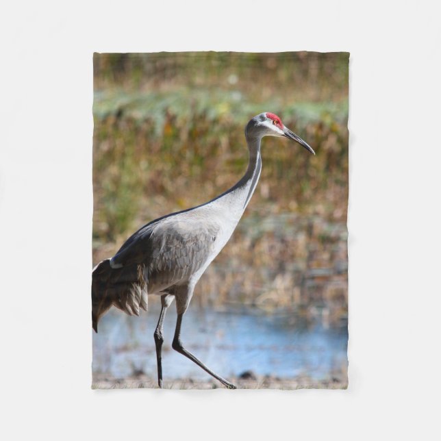 Walking Tall, Sandhill Crane Fleecefilt (Framsidan)