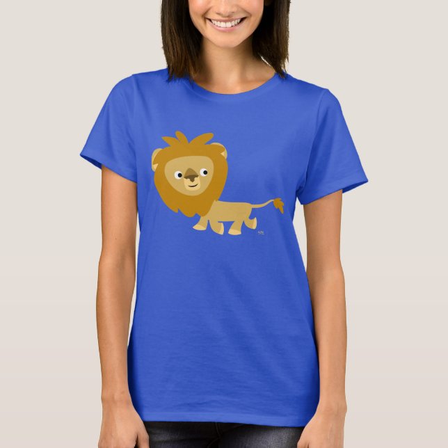 Walking Tecknad Lejon Women T-shirt (Framsida)