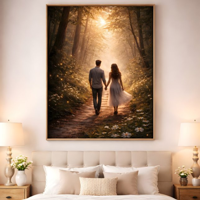 Walking Toward Forever Poster (Walking Toward Forever couple holding hands
)