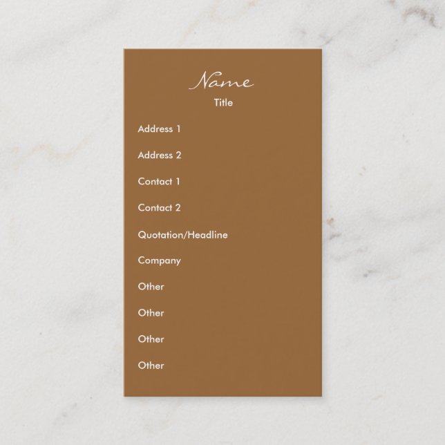 Walking Visitkort (Framsida)